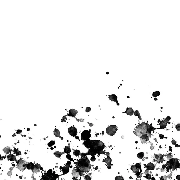 Pintura Negra Salpica Textura Fondo Abstracto —  Fotos de Stock