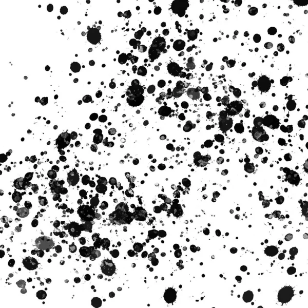Schwarze Farbe Spritzt Textur Abstrakter Hintergrund — Stockfoto