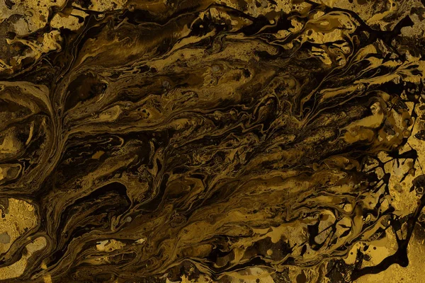 Полная Рамка Изображения Золотой Абстрактной Краски Фона — стоковое фото