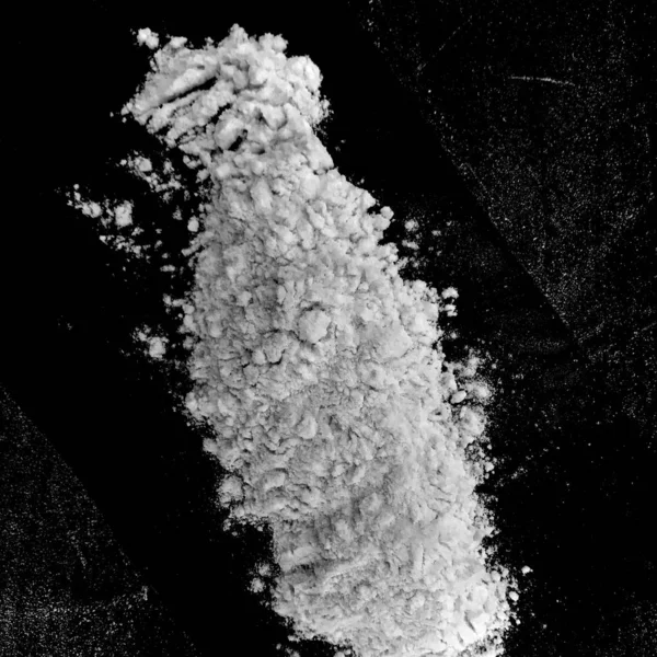 Dark Abstract Background White Flour Texture — Stock Photo, Image