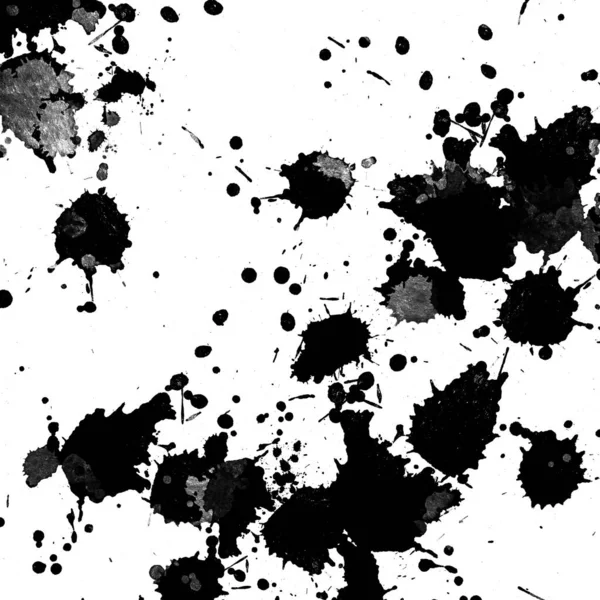 black paint splatters texture, abstract background