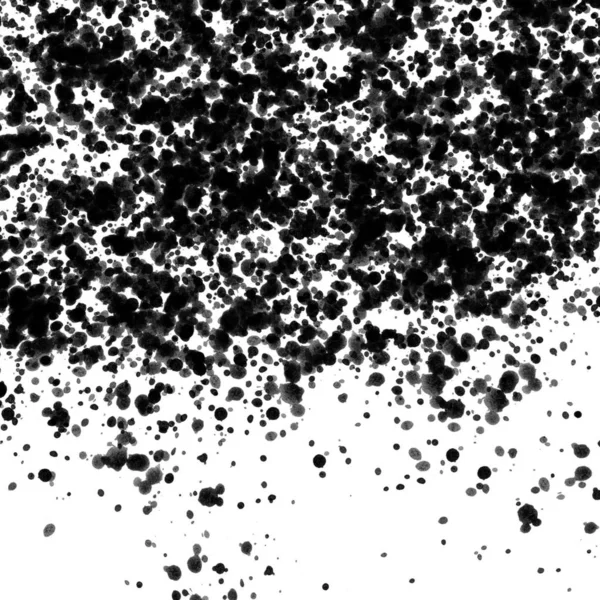 Schwarze Farbe Spritzt Textur Abstrakter Hintergrund — Stockfoto