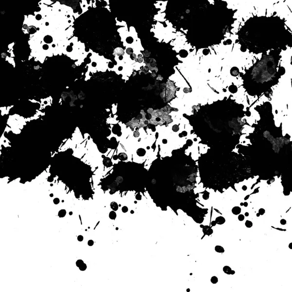 Doku Arka Plan Siyah Boya Splatters — Stok fotoğraf