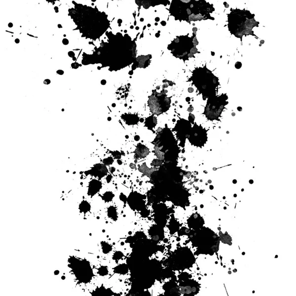 Czarna Farba Splatters Tekstury Streszczenie Tło — Zdjęcie stockowe