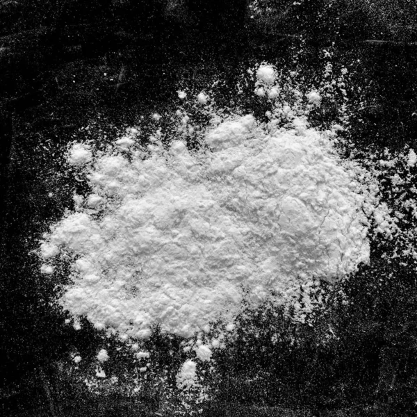 Αφηρημένα Φόντο Λευκό Αλεύρι Στην Σκοτεινή Επιφάνεια — Φωτογραφία Αρχείου