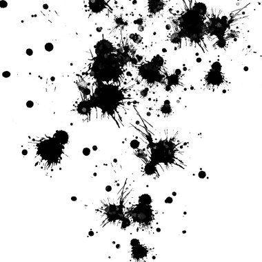 doku, arka plan siyah boya splatters