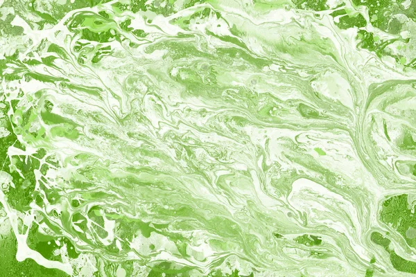 Imagen Marco Completo Fondo Pintura Abstracta Verde —  Fotos de Stock