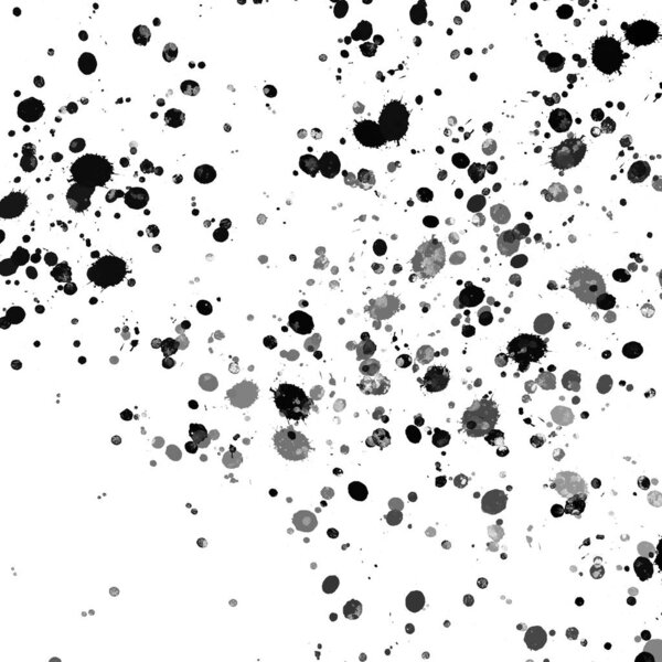 black paint splatters texture, abstract background