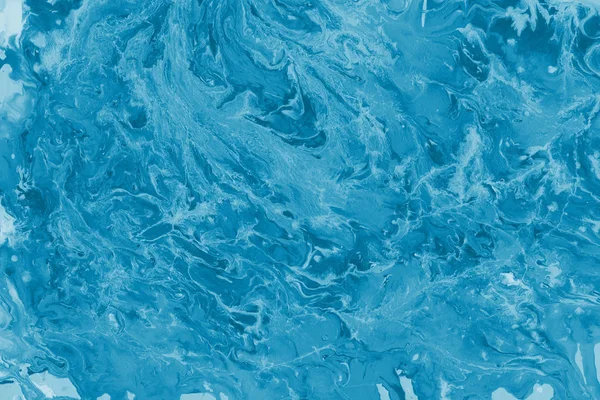 Αφηρημένα Φόντο Μπλε Υγρή Μπογιά — Φωτογραφία Αρχείου