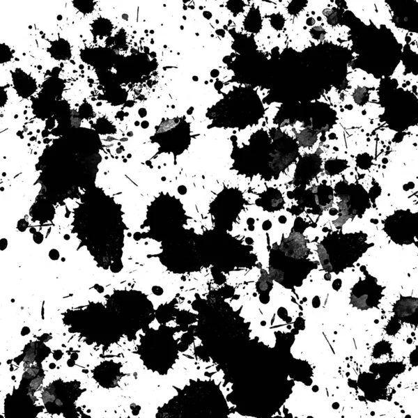 black paint splatters texture, abstract background