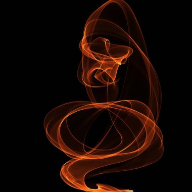 koyu arka plan üzerinde ateşle soyut duvar kağıdı