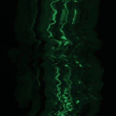 Dijital ekran aksaklık etkisi doku soyut. Yeşil ve siyah