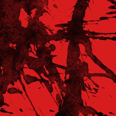 kırmızı arka plan doku soyut siyah boya splatters