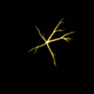 yıldırım koyu arka plan üzerinde parlayan ile soyut duvar kağıdı