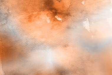 Kağıt arka plan üzerinde turuncu suluboya boya