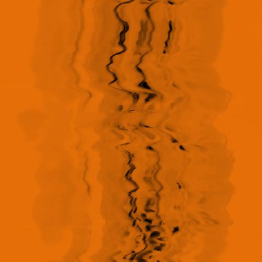 Dijital ekran aksaklık etkisi doku soyut. Turuncu ve siyah