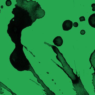 yeşil arka plan doku soyut siyah boya splatters