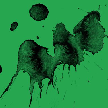yeşil arka plan doku soyut siyah boya splatters
