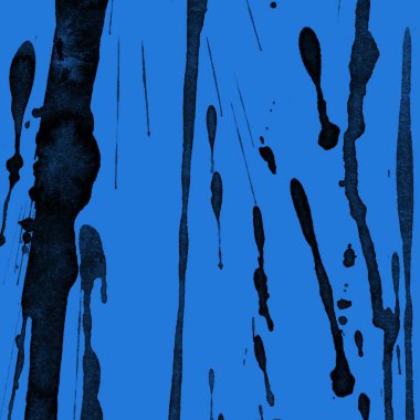 mavi arka plan doku soyut siyah boya splatters