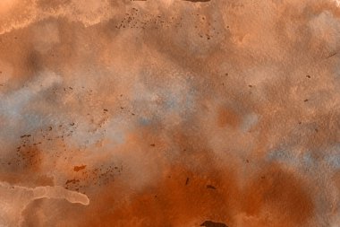 Kağıt arka plan üzerinde turuncu suluboya boya