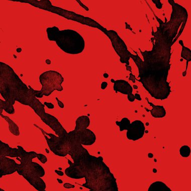 kırmızı arka plan doku soyut siyah boya splatters