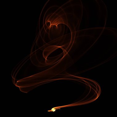 koyu arka plan üzerinde ateşle soyut duvar kağıdı