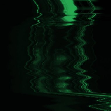 Dijital ekran aksaklık etkisi doku soyut. Yeşil ve siyah