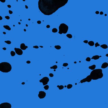 mavi arka plan doku soyut siyah boya splatters