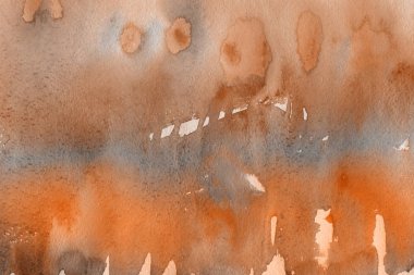 Kağıt arka plan üzerinde turuncu suluboya boya