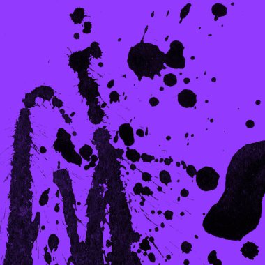 mor arka plan doku soyut siyah boya splatters