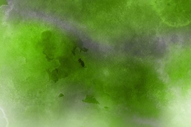 Kağıt arka plan üzerinde yeşil suluboya boya