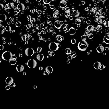 koyu arka plan üzerinde sabun köpüğü ile soyut duvar kağıdı