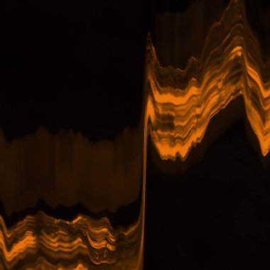 Dijital ekran aksaklık etkisi doku soyut. Turuncu ve siyah