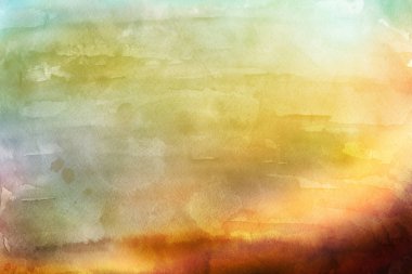 Kağıt arka plan üzerinde renkli sulu boya boya