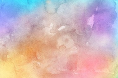 Kağıt arka plan üzerinde renkli sulu boya boya