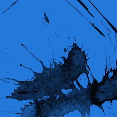 mavi arka plan doku soyut siyah boya splatters