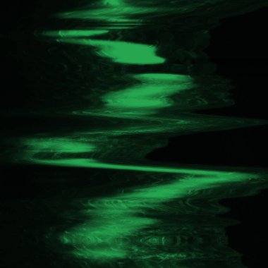 Dijital ekran aksaklık etkisi doku soyut. Yeşil ve siyah