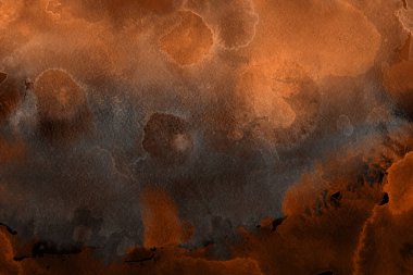 Kağıt arka plan üzerinde turuncu suluboya boya