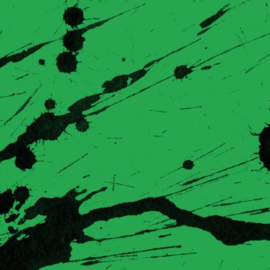 yeşil arka plan doku soyut siyah boya splatters