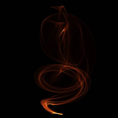 koyu arka plan üzerinde ateşle soyut duvar kağıdı