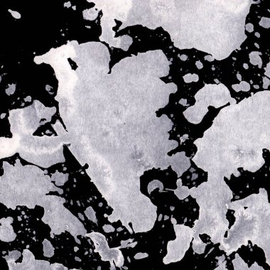 Soyut Beyaz boya doku siyah arka plan üzerine splatters