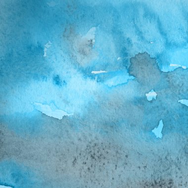 sulu boya boyama doku ile mavi arka plan