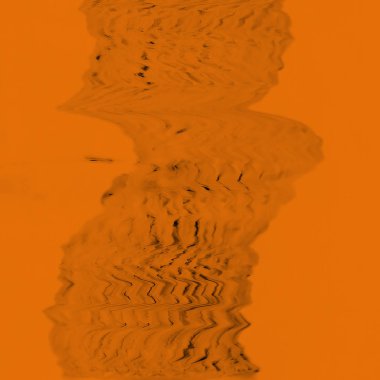 Dijital ekran aksaklık etkisi doku soyut. Turuncu ve siyah