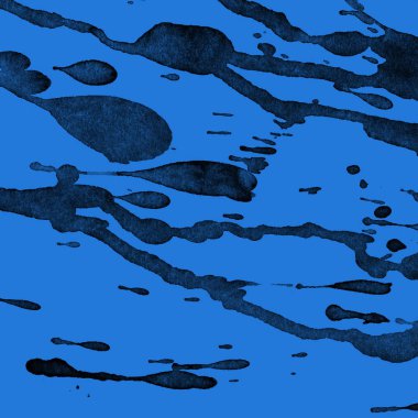 mavi arka plan doku soyut siyah boya splatters