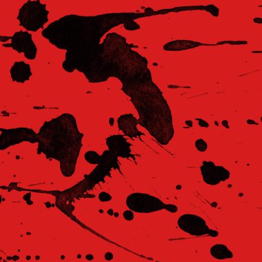 kırmızı arka plan doku soyut siyah boya splatters