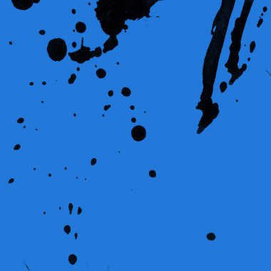 mavi arka plan doku soyut siyah boya splatters