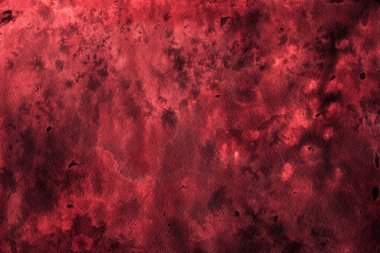 Kağıt arka plan üzerinde kırmızı sulu boya boya