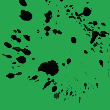 yeşil arka plan doku soyut siyah boya splatters