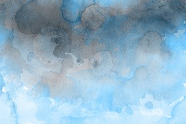 Kağıt arka plan mavi suluboya boya