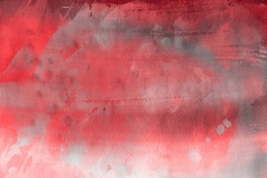Kağıt arka plan üzerinde kırmızı sulu boya boya
